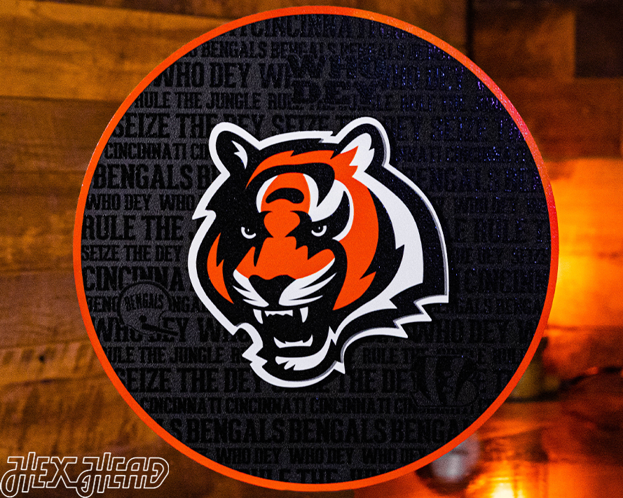 Fichier 3D Logo des cincinnati bengals de football·Design imprimable en Fichier 3D Logo des cincinnati bengals de football·Design imprimable en