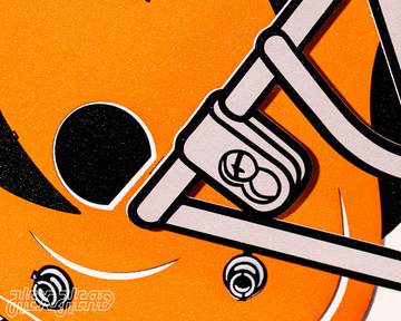 Cincinnati Bengals BLITZ Collection - 8 Layer Helmet 3D Vintage Metal Wall Art