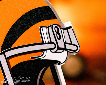 Cincinnati Bengals BLITZ Collection - 8 Layer Helmet 3D Vintage Metal Wall Art