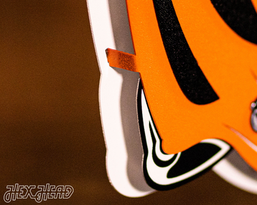 Cincinnati Bengals BLITZ Collection - 8 Layer Helmet 3D Vintage Metal Wall Art