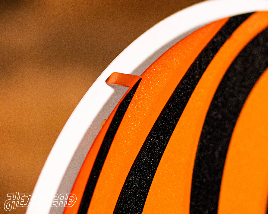 Cincinnati Bengals BLITZ Collection - 8 Layer Helmet 3D Vintage Metal Wall Art