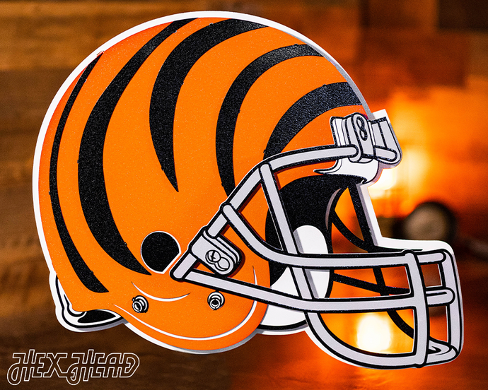 Cincinnati Bengals Metal Wall Art – Hex Head Art