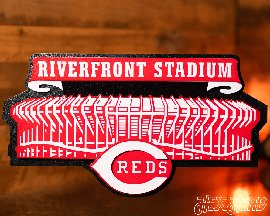 Amazon Reds Hit Png Cincinnati Reds Metal Wall Art | Hex Head Art