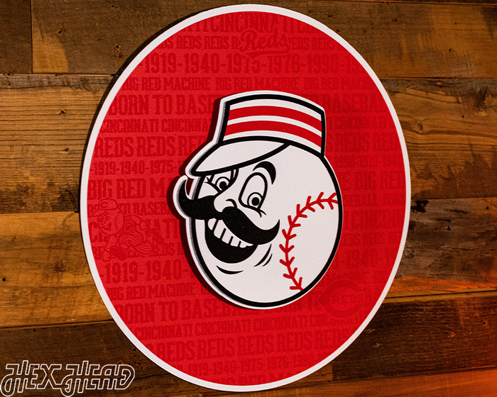 Cincinnati Reds CRAFT SERIES 3D Embossed Metal Wall Art