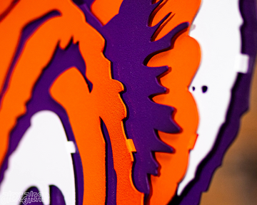 Clemson Retro Tiger from the VAULT, 3D Vintage Metal Wall Art