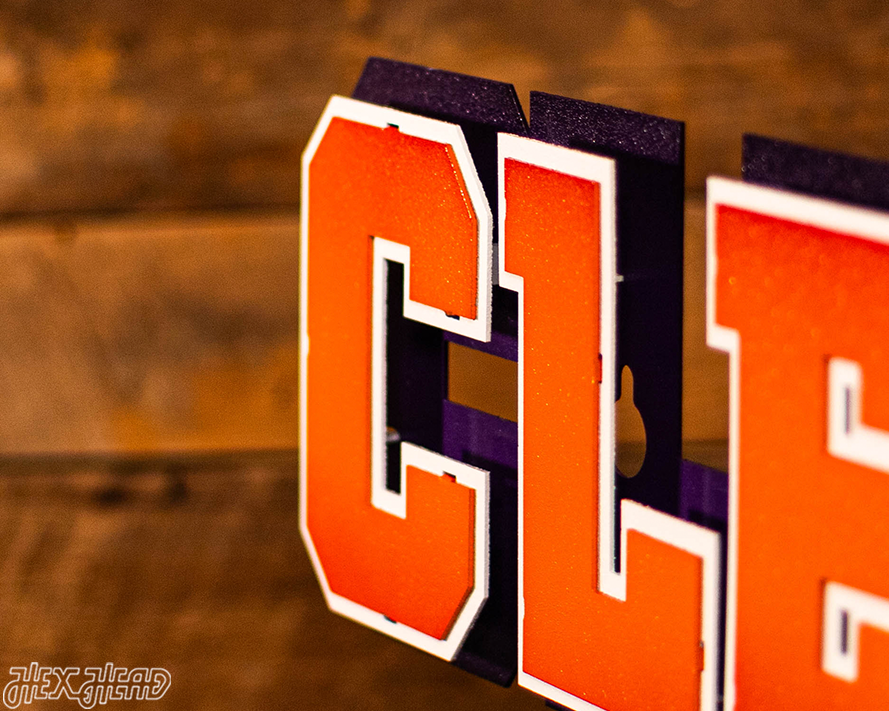 Clemson Classic 3D Vintage Metal Wall Art