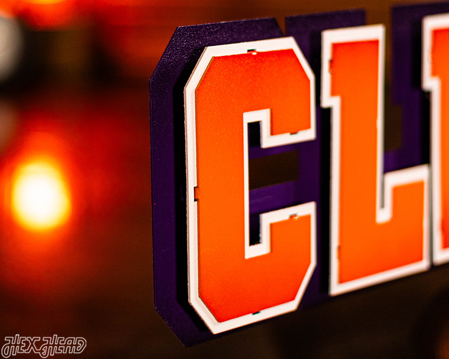 Clemson Classic 3D Vintage Metal Wall Art