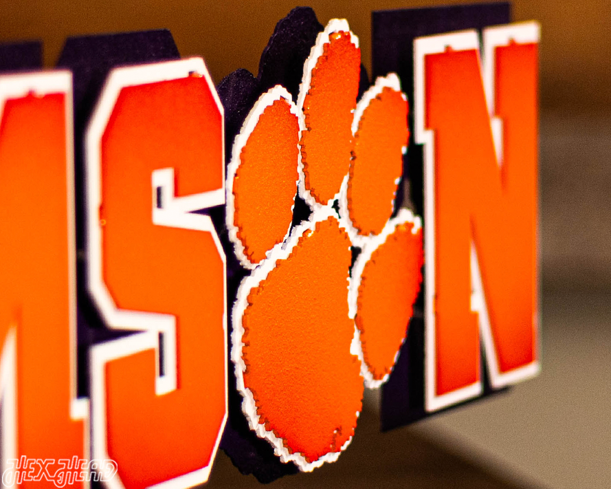 Clemson Classic 3D Vintage Metal Wall Art