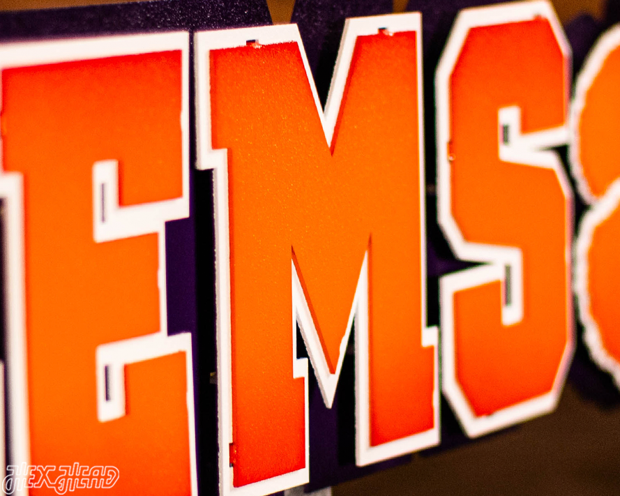 Clemson Classic 3D Vintage Metal Wall Art