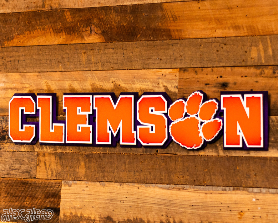 Clemson Classic 3D Vintage Metal Wall Art
