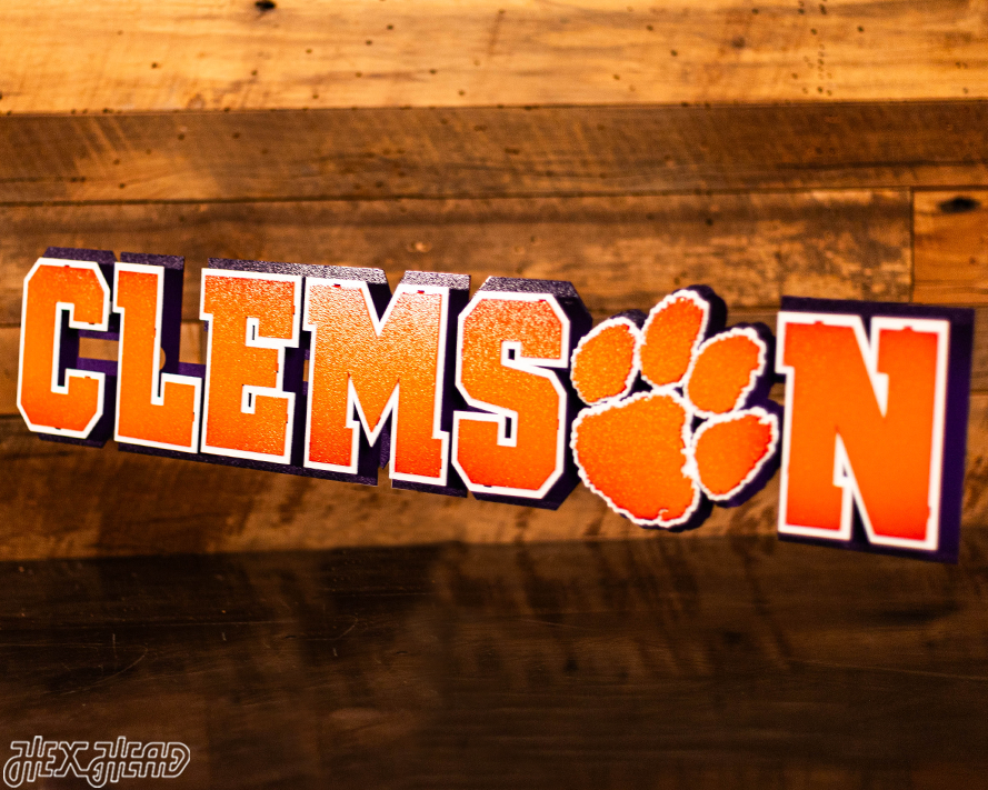 Clemson Classic 3D Vintage Metal Wall Art
