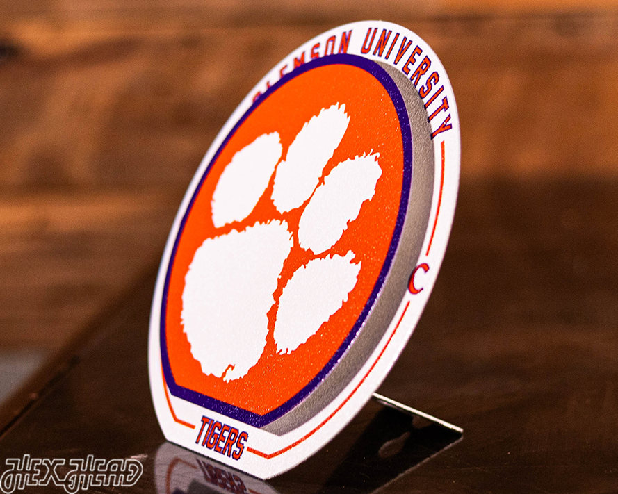 Clemson Tigers "Double Play" On the Shelf or on the Wall Art