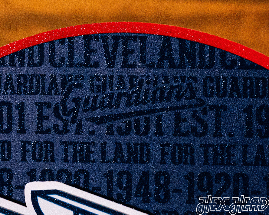 Cleveland Guardians CRAFT SERIES 3D Embossed Metal Wall Art