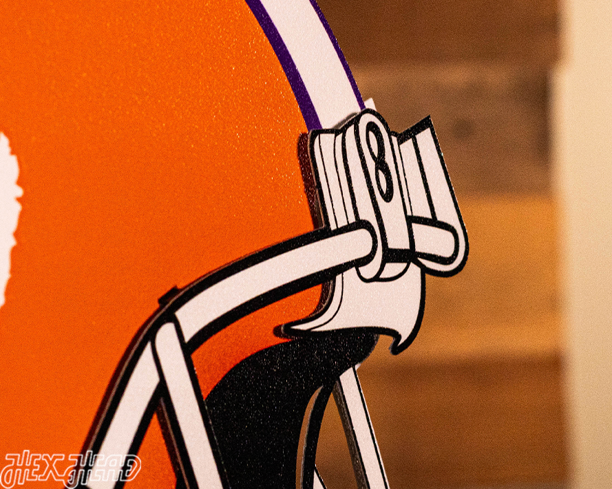 Clemson Tigers BLITZ COLLECTION - 8 LAYER 3D Metal Wall Art