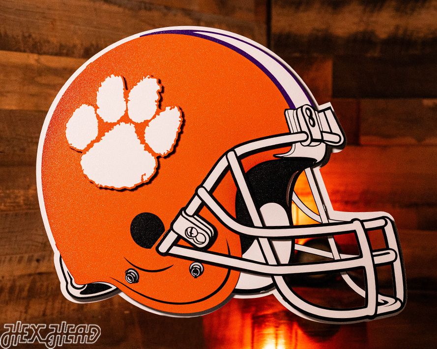 Clemson Tigers BLITZ COLLECTION - 8 LAYER 3D Metal Wall Art