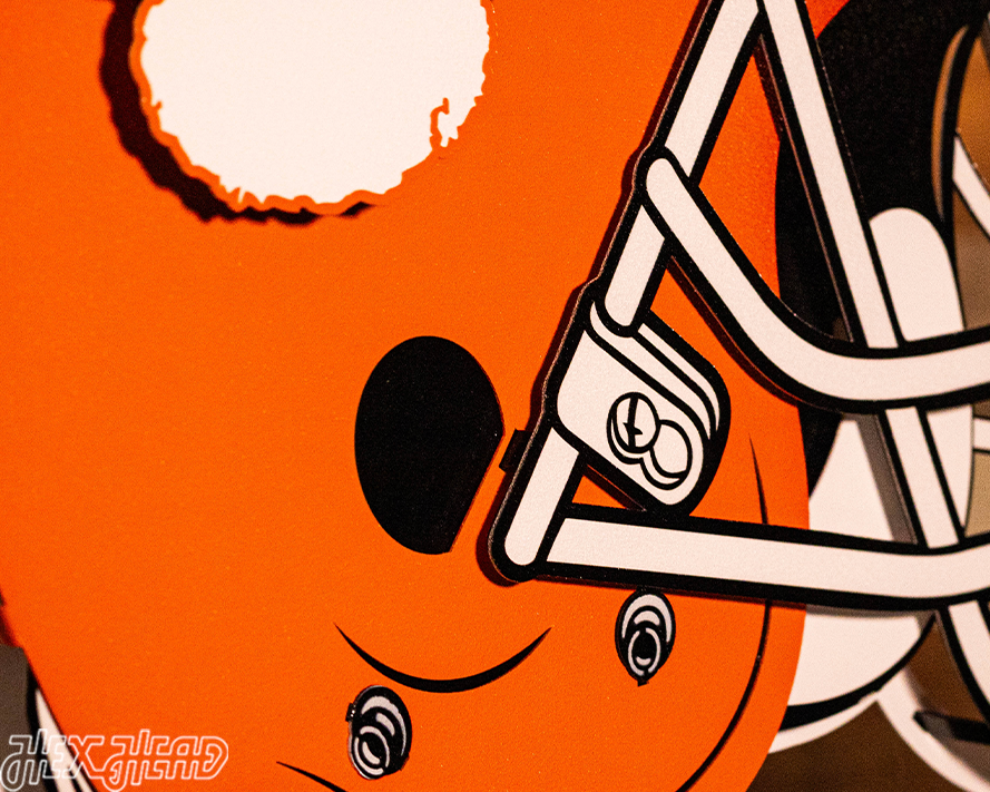 Clemson Tigers BLITZ COLLECTION - 8 LAYER 3D Metal Wall Art