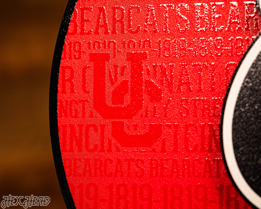 Cincinnati Bearcats CRAFT SERIES 3D Embossed Metal Wall Art