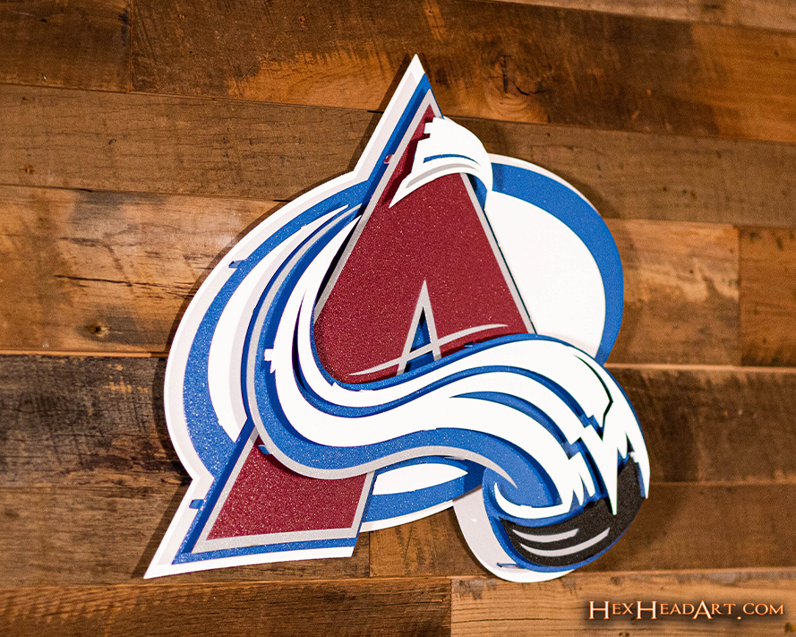 Colorado Avalanche NHL 3D Vintage Metal Wall Art