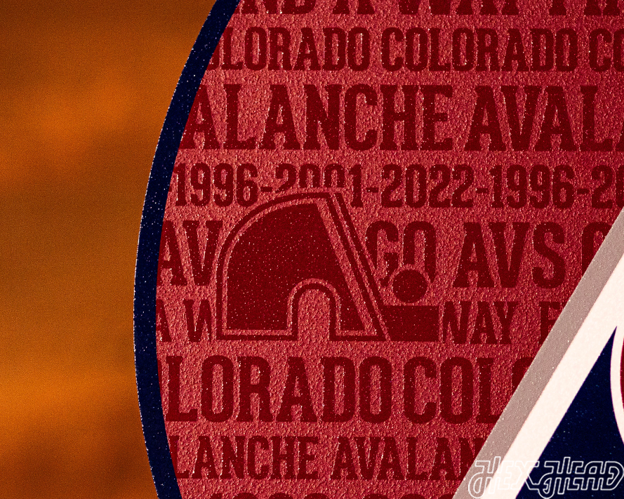 Colorado Avalanche CRAFT SERIES 3D Embossed Metal Wall Art