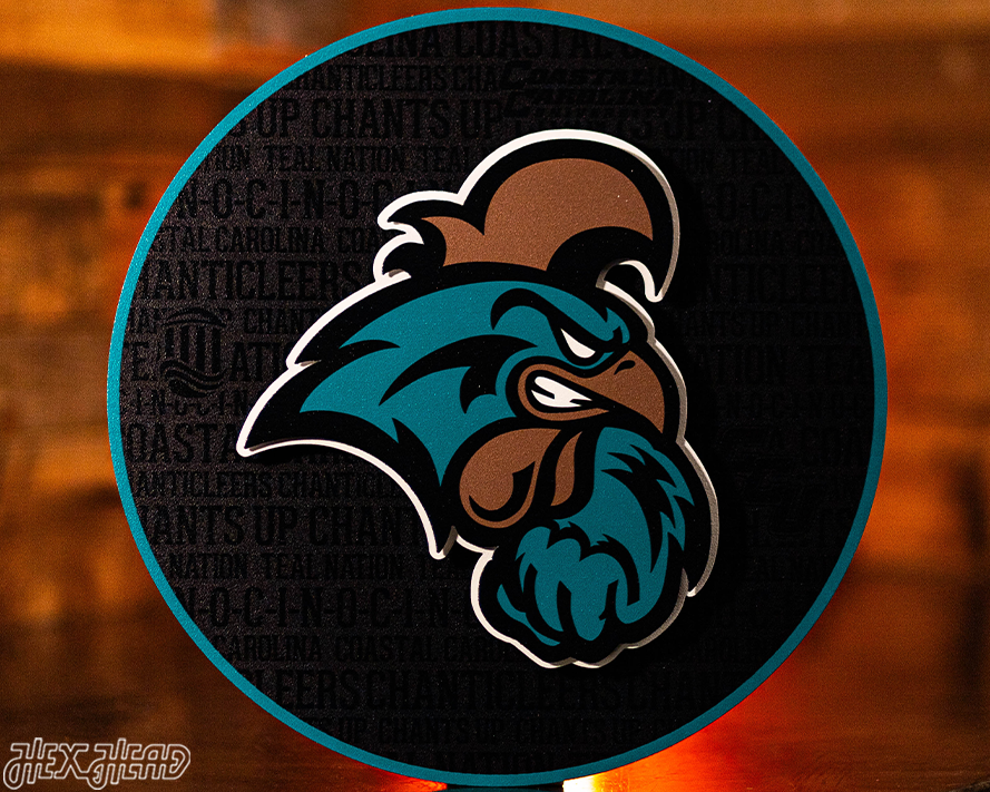 Coastal Carolina CRAFT SERIES 3D Embossed Metal Wall Art