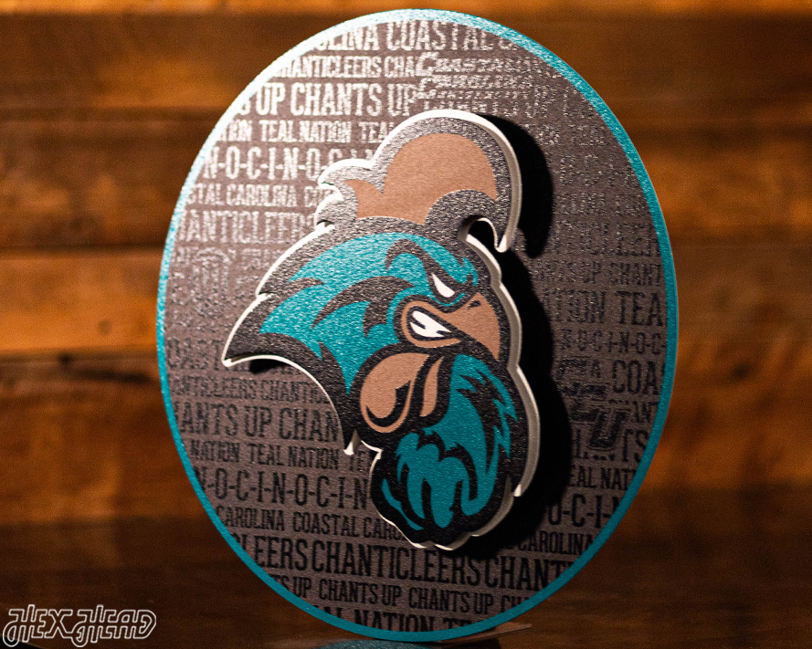 Coastal Carolina CRAFT SERIES 3D Embossed Metal Wall Art