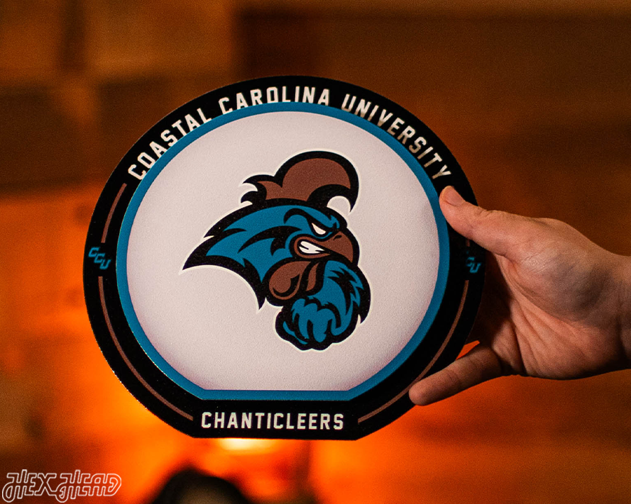 Coastal Carolina "Double Play" On the Shelf or on the Wall Art