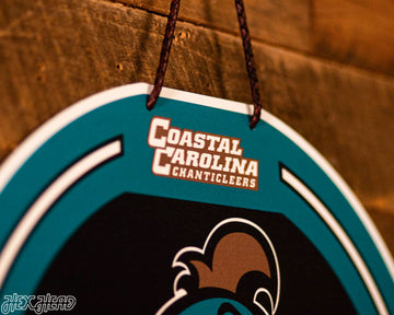 Coastal Carolina Chanticleers Personalized Monogram Metal Art
