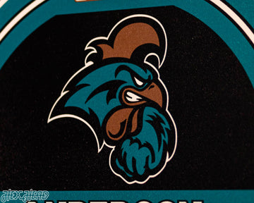 Coastal Carolina Chanticleers Personalized Monogram Metal Art
