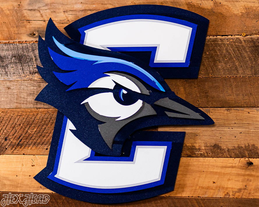 Creighton Bluejays 3D Vintage Metal Wall Art