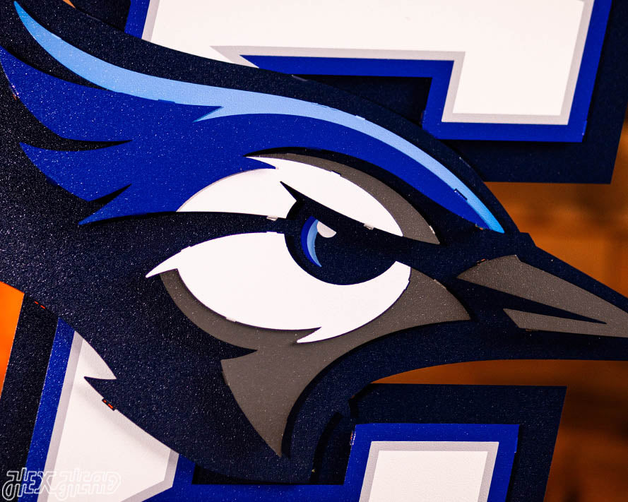 Creighton Bluejays 3D Vintage Metal Wall Art