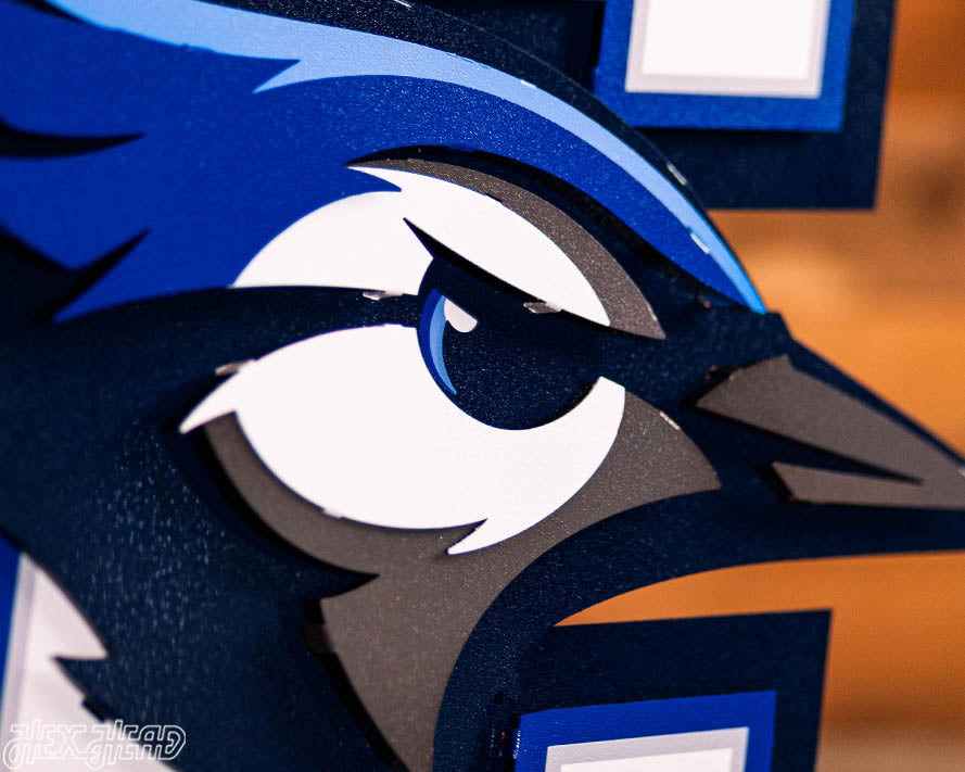 Creighton Bluejays 3D Vintage Metal Wall Art