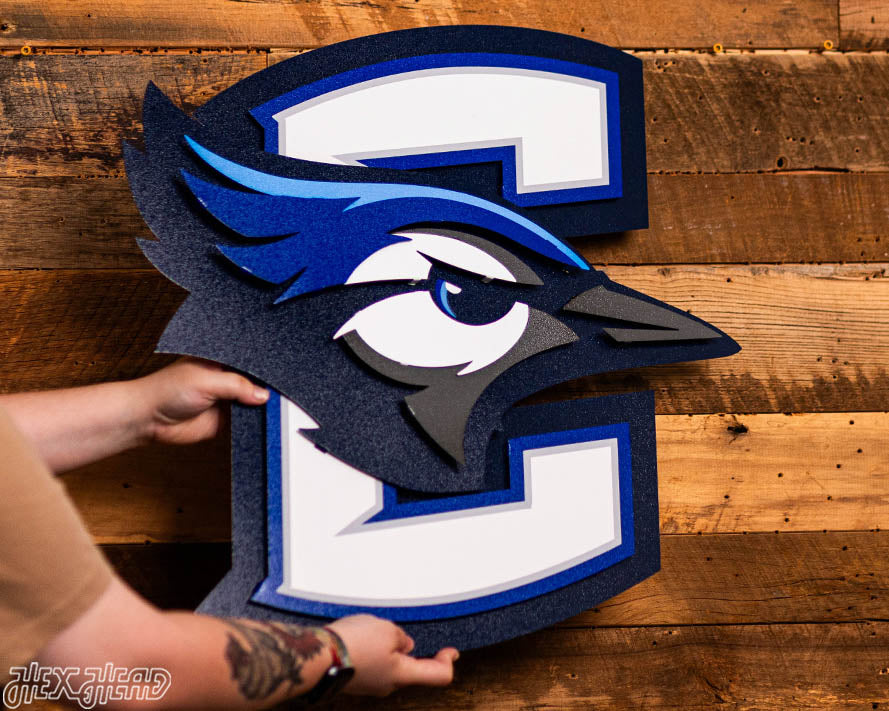 Creighton Bluejays 3D Vintage Metal Wall Art