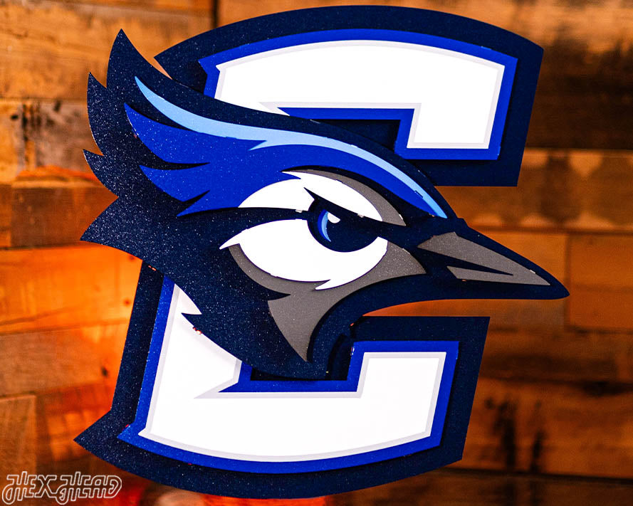 Creighton Bluejays 3D Vintage Metal Wall Art