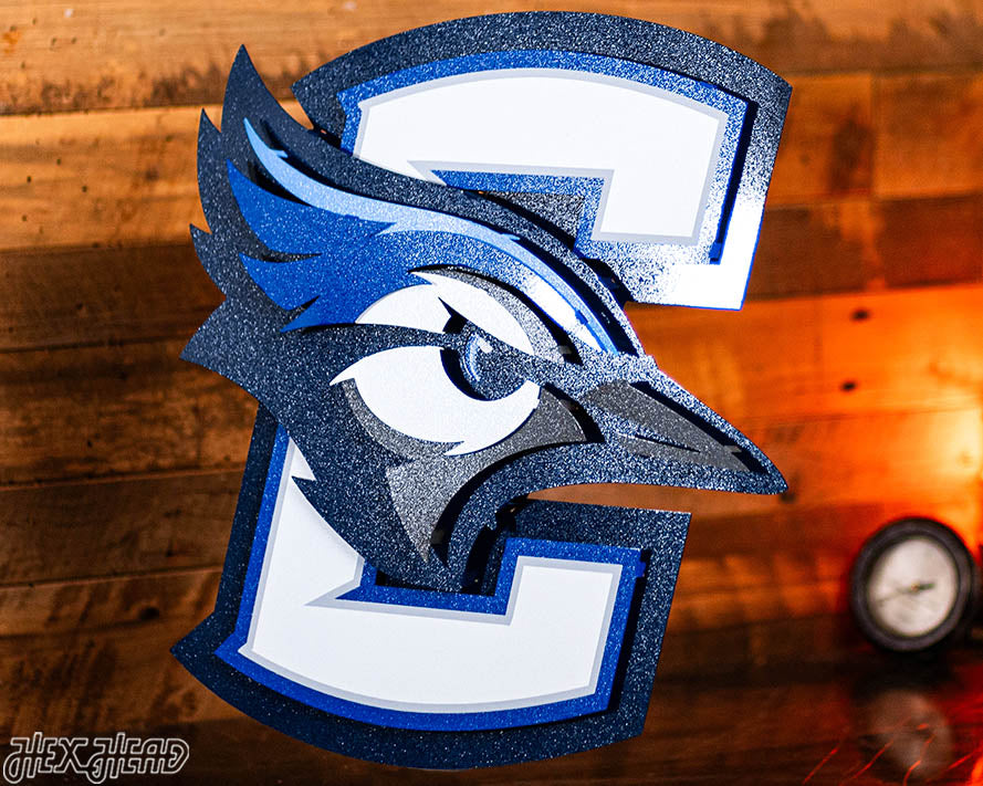 Creighton Bluejays 3D Vintage Metal Wall Art