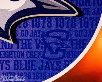 Creighton Blue Jays  CRAFT SERIES 3D Embossed Metal Wall Art