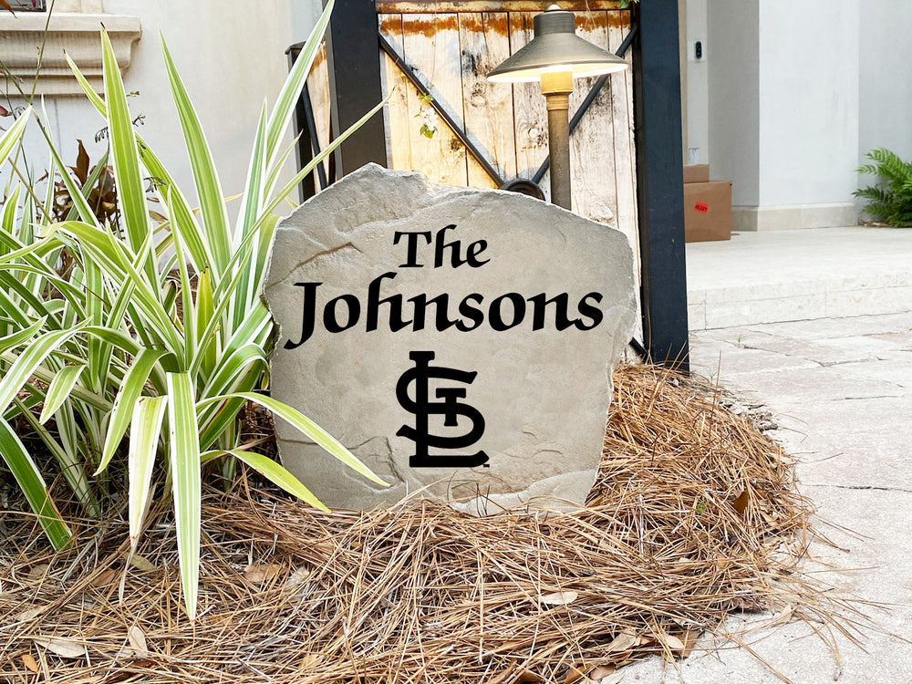 St. Louis Cardinals Design-A-Stone Landscape Art Family Name