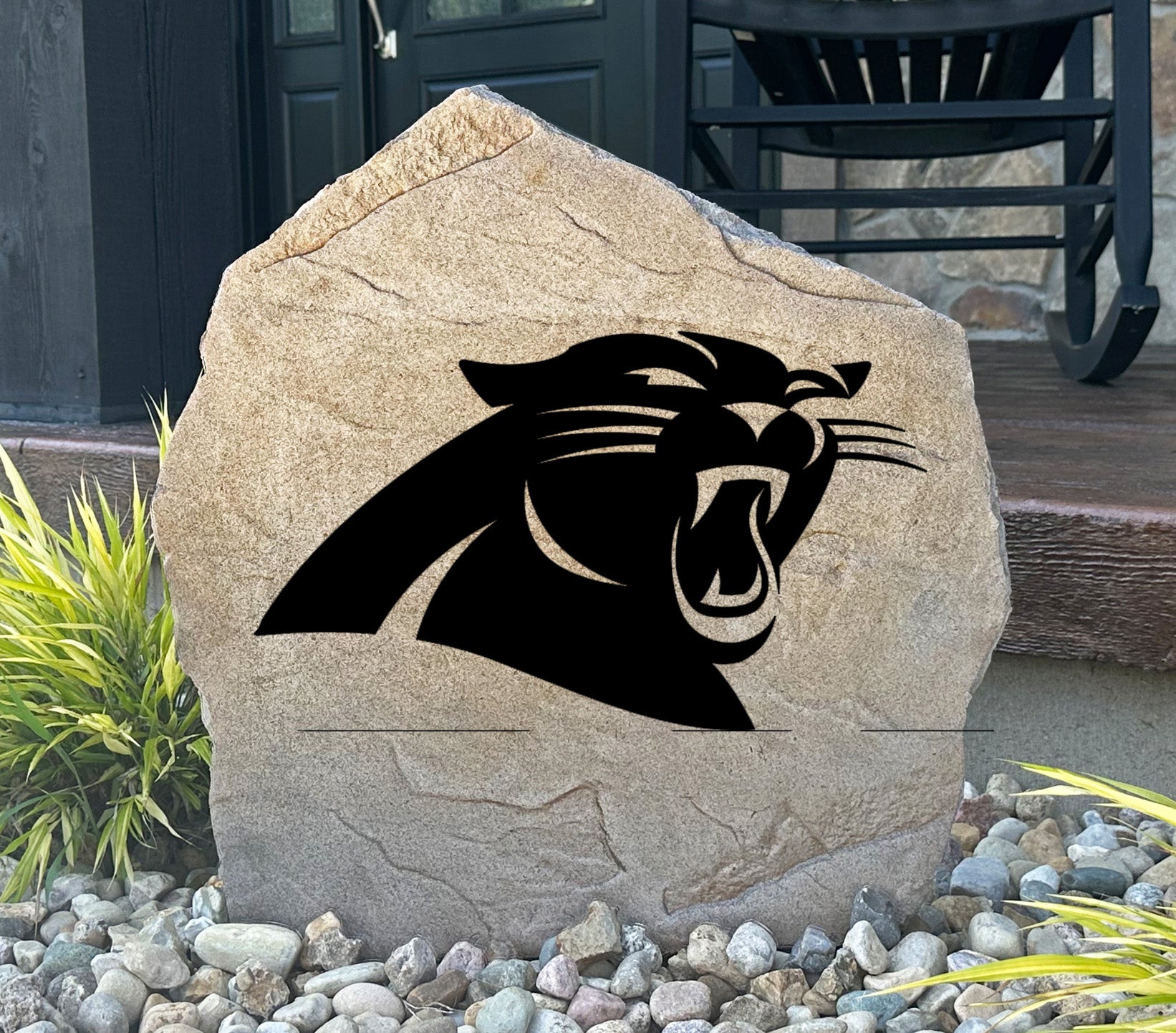 Carolina Panthers Design-A-Stone Landscape Art