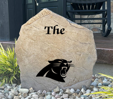 Carolina Panthers Design-A-Stone Landscape Art Family Name