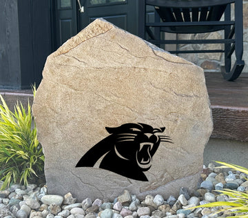 Carolina Panthers Design-A-Stone Landscape Art Address Stone