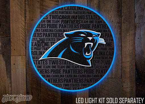 Carolina Panthers CRAFT SERIES 3D Embossed Metal Wall Art