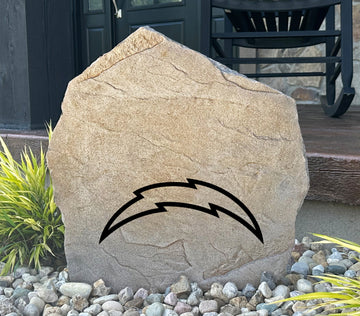 Los Angeles Chargers Design-A-Stone Landscape Art Address Stone