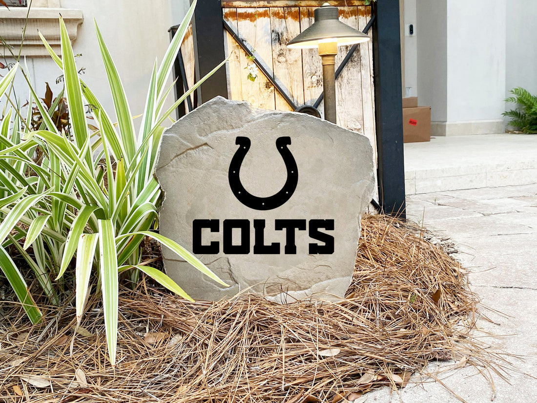Indianapolis Colts Design-A-Stone Landscape Art