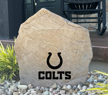 Indianapolis Colts Design-A-Stone Landscape Art Address Stone