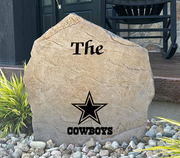 Dallas Cowboys Design-A-Stone Landscape Art Family Name