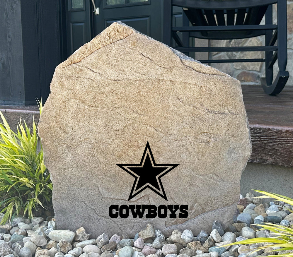 Dallas Cowboys Design-A-Stone Landscape Art Address Stone