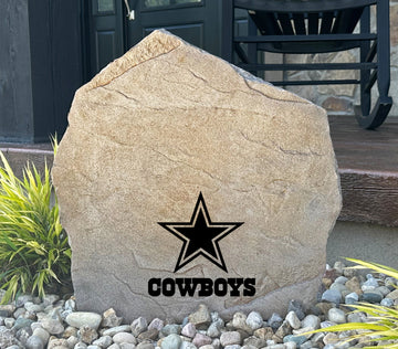 Dallas Cowboys Design-A-Stone Landscape Art Address Stone