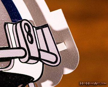 Dallas Cowboys BLITZ Collection - 8 Layer Helmet 3D Vintage Metal Wall Art