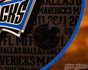 Dallas Mavericks CRAFT SERIES 3D Embossed Metal Wall Art