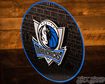 Dallas Mavericks CRAFT SERIES 3D Embossed Metal Wall Art