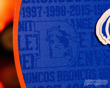 Denver Broncos CRAFT SERIES 3D Embossed Metal Wall Art